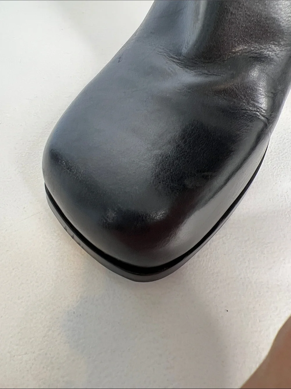 Free People Naomi Tall Leather Boots in Black Size 9